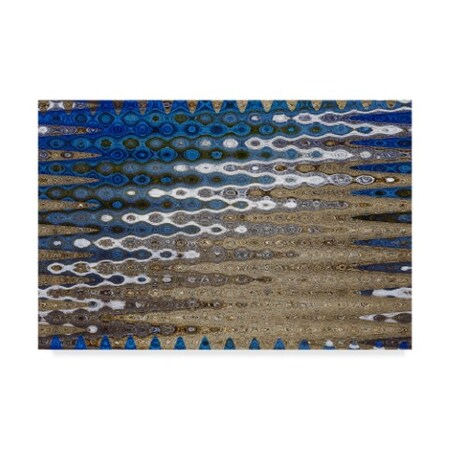 American School 'Beach Stripes Wavy 2' Canvas Art,16x24